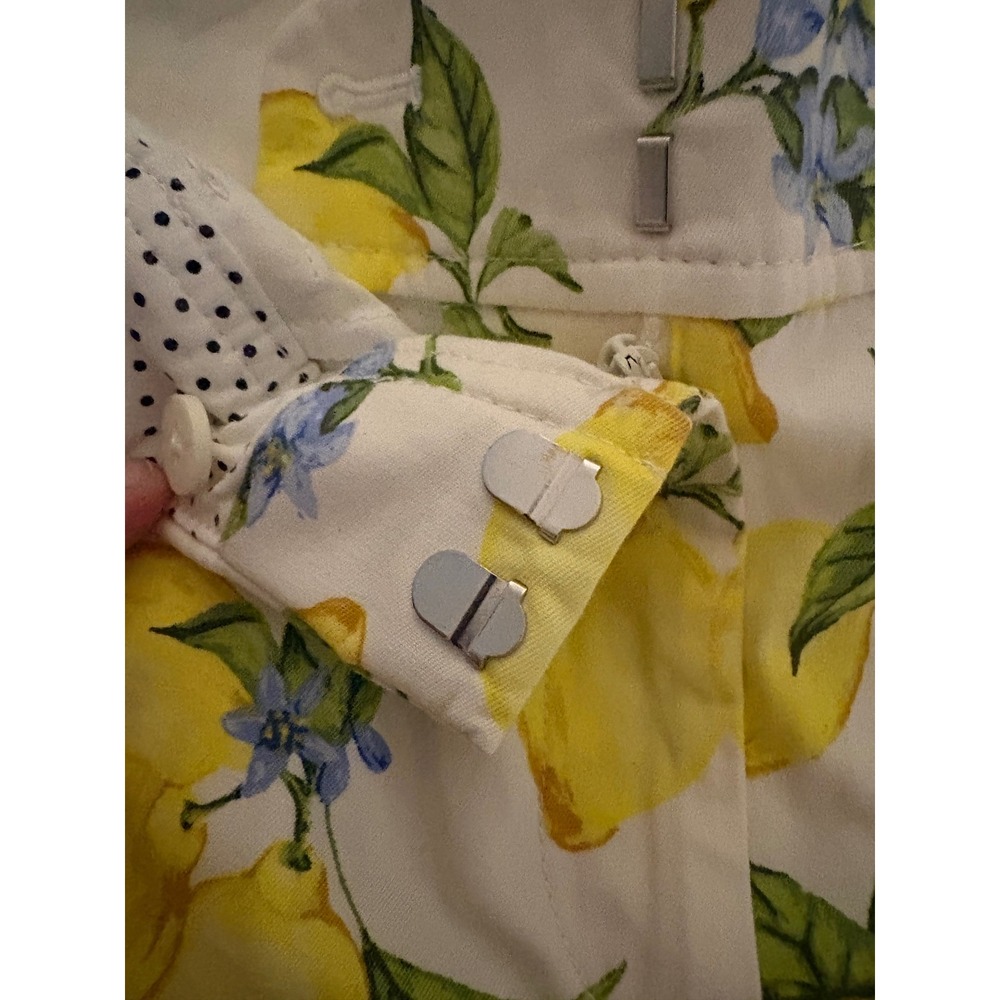 Talbots Lemon Blossom Bermuda Shorts Size 4 Vacation Tropical Print - Picture 3 of 5